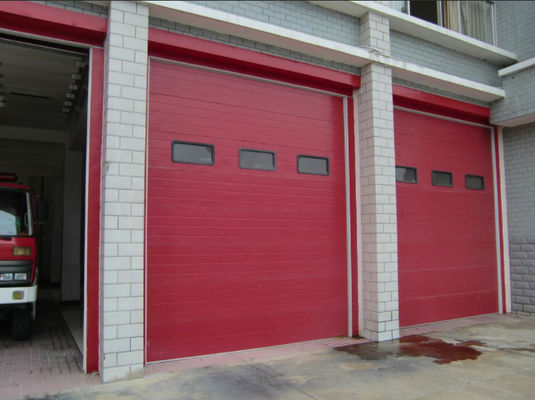 Powder Coated Insulated Sectional Doors Factory Double Overhead Insulated Sectional Vertical