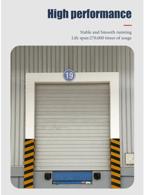 Powder Coated Sectional Overhead Doors With Polyurethane Insulation Vinyl / Brush Weatherstripping