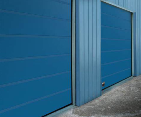 Fire Station Industrial Sectional Doors In White Colour And Automatic Formed Design Factory Direct Sale
