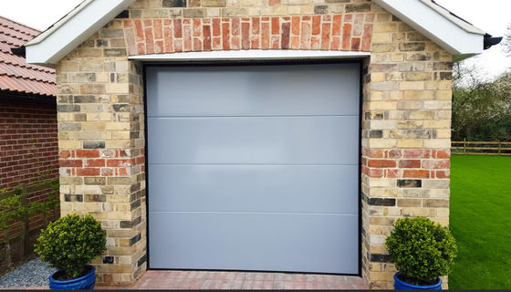 Fire Station Industrial Sectional Doors In White Colour And Automatic Formed Design Factory Direct Sale