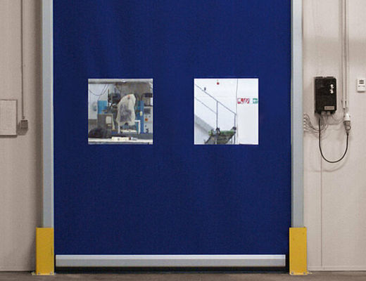 Low Maintenance Rapid Roller Door High Duty Steel Structure Weatherproof High Speed Automatic Logistics Door