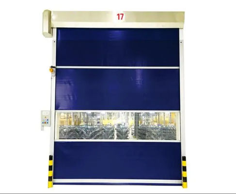 Insulated Rapid Roll Up Metal Door Weatherproof Exterior Shutter Door With Low Noise Operation