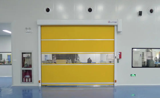 Remote Control  Modern Style PVC Rapid Shutter Door With Thermal Insulation
