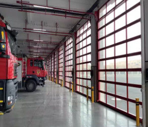 Watertight Aluminum Double Glazing Commercial Wholesale Double Insulated Glass Garage Doors