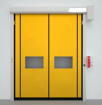 Insulation Rapid Roll Up Shutter Zipper Door With 304 Stainless Steel Automatic Pvc Zipper Fast Door
