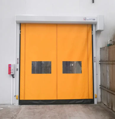 Insulation Rapid Roll Up Shutter Zipper Door With 304 Stainless Steel Automatic Pvc Zipper Fast Door