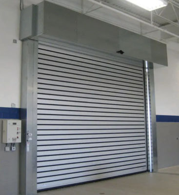 Commercial Sectional Overhead Doors Safety Edge Steel Automatic Formed For Fire Station