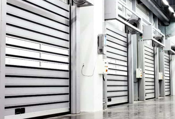 Wind Resistant Weather Sealed Double Skinned Steel Overhead Sectional Door With Lock