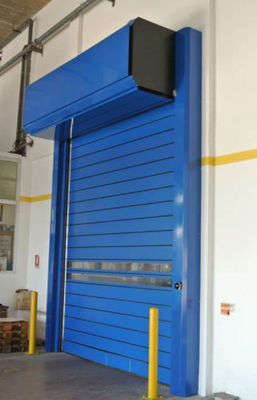 Temperature Control PLC Customized Motor High Speed Security Entrance Door