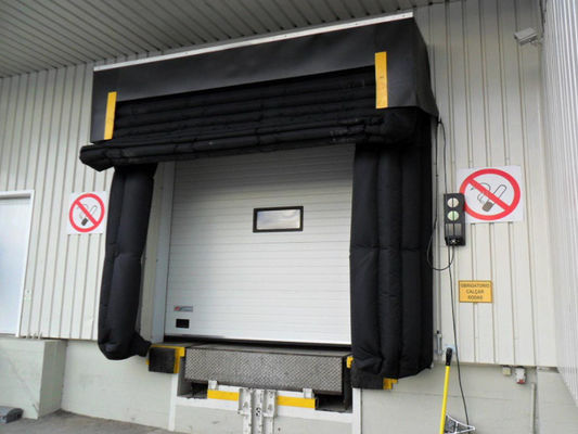 PVC Made Inflatable Dock Shelter For Easy Loading And Unloading Automatic Adjust Truck Well Sealed