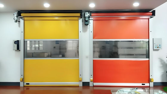 Silent Durable High Speed PVC Roll Up Rapid Shutter Garage Door Customized Aluminum Alloy Exterior Door