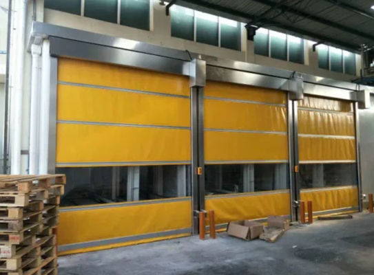 Silent Durable High Speed PVC Roll Up Rapid Shutter Garage Door Customized Aluminum Alloy Exterior Door