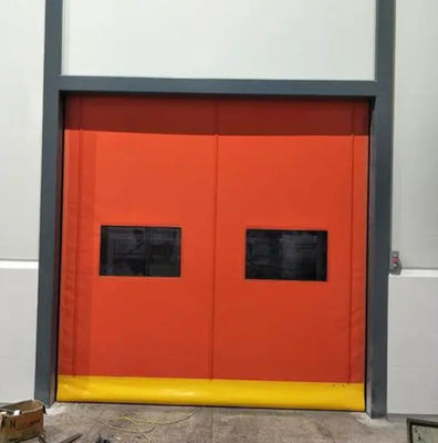High Speed Customized PVC Roll Up Rapid Shutter Door With Stainless Steel And Smart Control Zipper Door