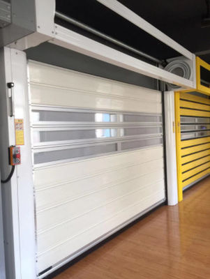 Safety Aluminum Transparent High Speed Spiral Door Customized 220V/50HZ Power Supply