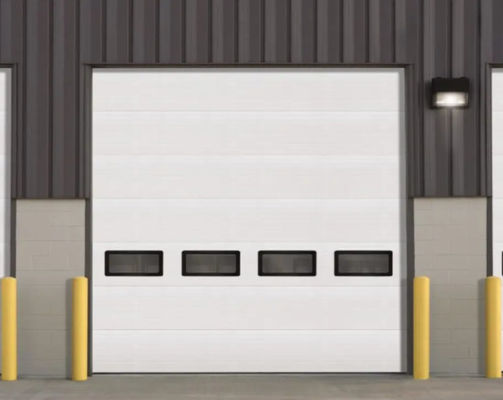 Fire Station Industrial Sectional Doors With Wind-resistant And Automatic Formed Technology