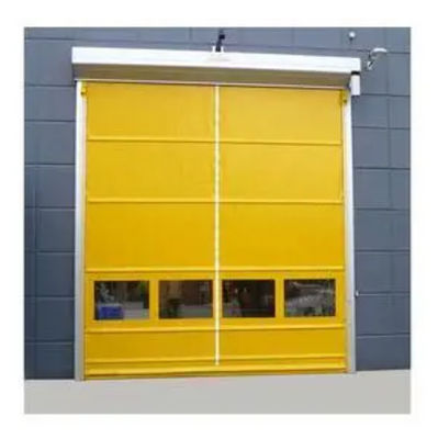 304 Stainless Steel High Speed PVC Roll Up Rapid Shutter Door For Low Maintenance And Thermal Insulation