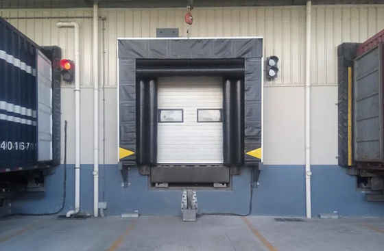 Customized Color Adjustable Loading System Dock Door Shelter For Industrial Made Of PVC Plastic Rubber Material