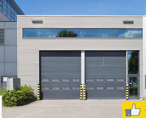 Commercial Sectional Doors With 50mm-80mm Thickness Insulated Panels And Durable Steel Construction