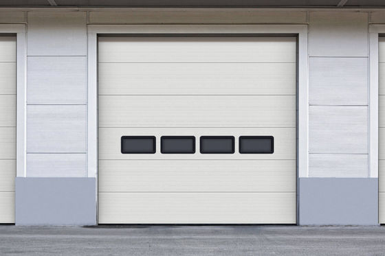 Industrial Commercial Sectional Overhead Doors Fire Station Automatic Formed Steel