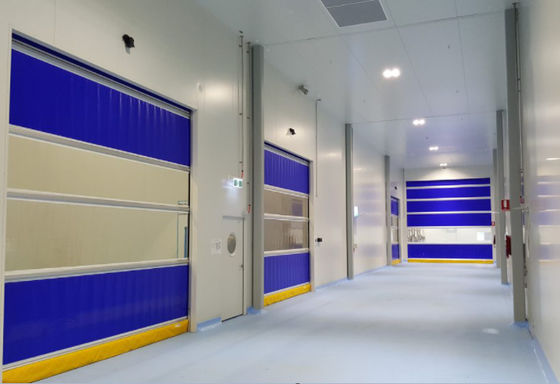 Noiseproofed Rapid Roller Doors with Thermal Insulation Warehouse Fast Repair High Speed Zipper PVC Door