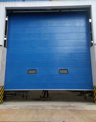 Fire Station Industrial Sectional Doors with Automatic Formed Design and Powder-Coated Over Head Automatic Garage Doors Finish