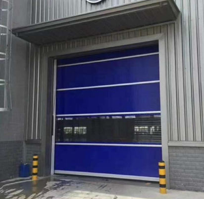 Industrial High Speed PVC Roll Up Rapid Shutter Door 304 Stainless Steel Material Low Maintenance Duty Steel Structure Design