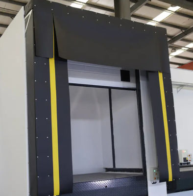 Adjustable Loading System Dock Door Shelter PVC Plastic Rubber Construction Energy Efficient Good Sealing Between Dock Door And Truck