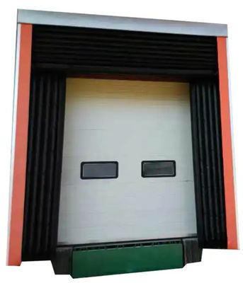 Adjustable Loading System Dock Door Shelter PVC Plastic Rubber Construction Energy Efficient Good Sealing Between Dock Door And Truck