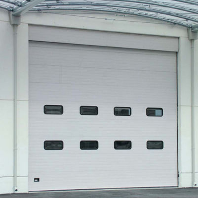 Flat Or Contoured Panel Design Insulated Sectional Garage Door Commercial For Mall 50mm-80mm Thickness Industrial Vertical Lift Door