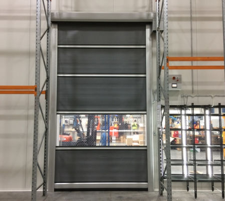 Long Lasting Modern High Speed PVC Roll Up Rapid Shutter Door 304 Stainless Steel Material Automatic Storage Pvc Frozen Cooler Doors