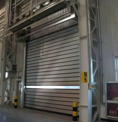 Aluminum Alloy High Speed Spiral Door Motor Power 0.75KW Safety Efficiency ≤2.0m3/ M2.s Closing Speed 0.8m/s