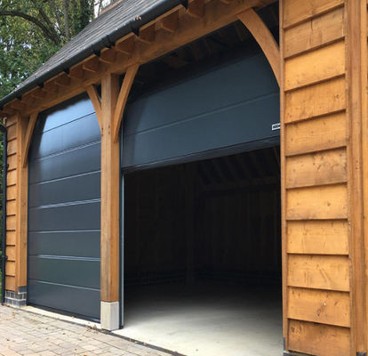Sectional Overhead Door 50mm-80mm Thickness Insulated Sectional Garage Door For Mall And Commercial