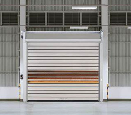 Aluminum Transparent High Speed Spiral Door Safety Efficiency Customized For Convenience