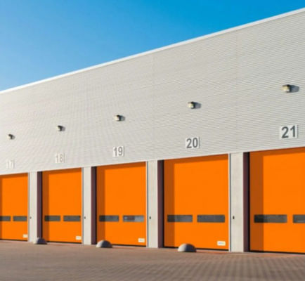 Customized High Speed PVC Roll Up Rapid Shutter Zipper Door 304 Stainless Steel Material For Safety