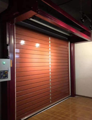 Photoelectric Sensor Safety System Aluminum Transparent High Speed Spiral Door For Maximum Efficiency And Smooth Performance