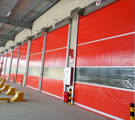 Weather Resistant High Speed PVC Roll Up Rapid Shutter Door 304 Stainless Steel Material Manual Automatic Operation