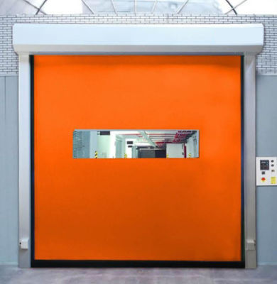 Duty Steel Structure High Speed PVC Roll Up Rapid Shutter Door 304 Stainless Steel Durable Weather Resistant Zipper Door