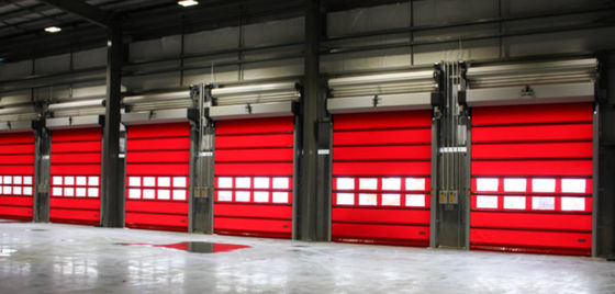 Customized High Speed PVC Roll Up Rapid Shutter Door 304 Stainless Steel With Insulation