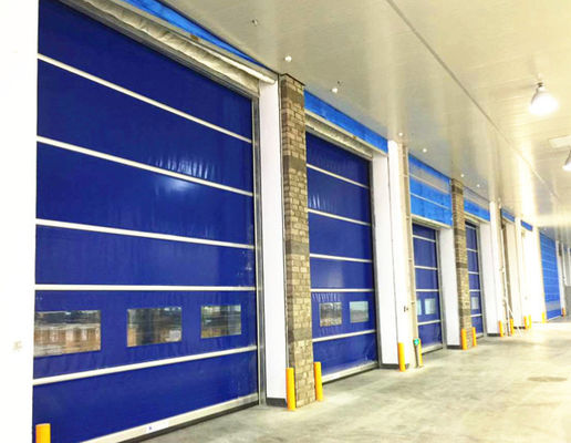 Customized High Speed PVC Roll Up Rapid Shutter Door 304 Stainless Steel With Insulation