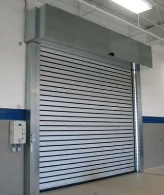 Efficiency Safety Combined Aluminum Transparent High Speed Spiral Door with Photoelectric Sensor