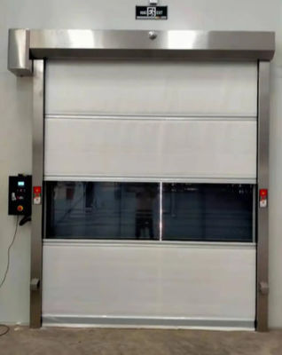 High Speed PVC Roll Up Rapid Shutter Door 304 Stainless Steel Modern Insulated Fast Operation