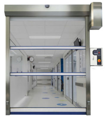 Low Maintenance Weather Resistance High Speed PVC Roll Up Rapid Shutter Door 304 Stainless Steel