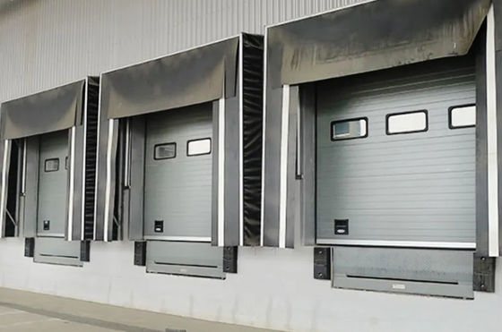 Fixed Adjustable Loading System Dock Door Shelter With Galvanized Steel Liner And Fixed Wear Resistant Fabric