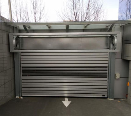 Aluminum Transparent High Speed Spiral Door For Safety Efficiency