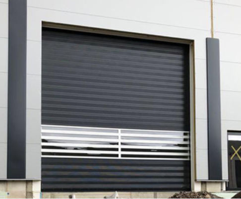 Aluminum Transparent High Speed Spiral Door For Safety Efficiency