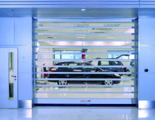 Customized Aluminum Transparent High Speed Spiral Door Safety Efficiency Wind Resistance ≤2.0KN/m2