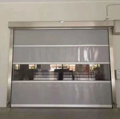Customized High Speed PVC Roll Up Rapid Shutter Door 304 Stainless Steel Automatic Operation