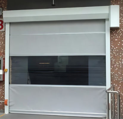 Customized High Speed PVC Roll Up Rapid Shutter Door 304 Stainless Steel Automatic Operation
