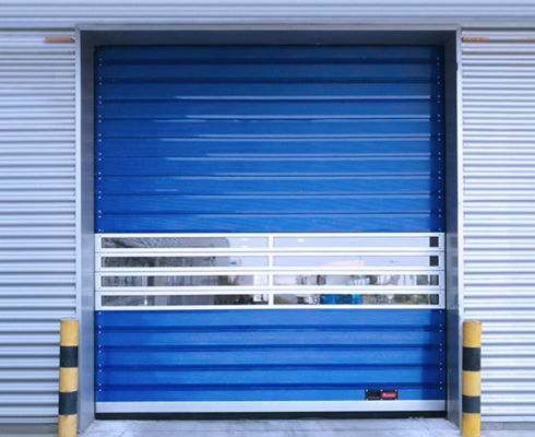 Aluminum Transparent High Speed Spiral Door Customized Safety Efficiency
