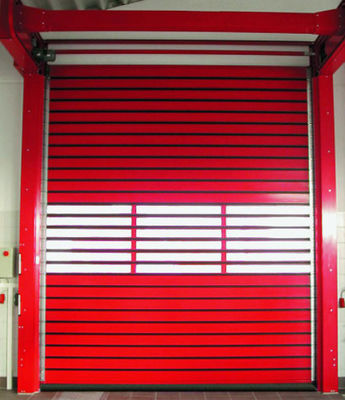 Aluminum Transparent High Speed Spiral Door Safety and Efficiency for Wind Resistance ≤2.0KN/m2 in Any Temperature